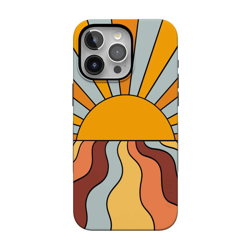 Shine On | Retro Sunset Case iPhone Case get.casely 
