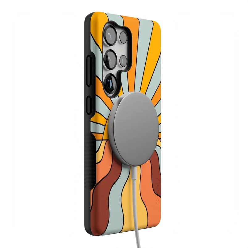 Shine On | Retro Sunset Case iPhone Case get.casely 