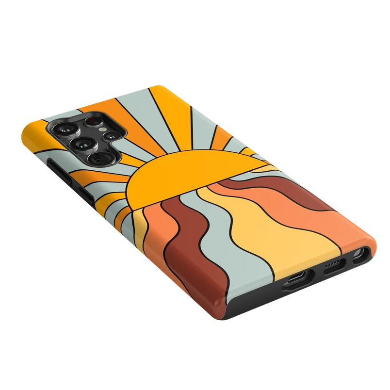 Shine On | Retro Sunset Case iPhone Case get.casely 