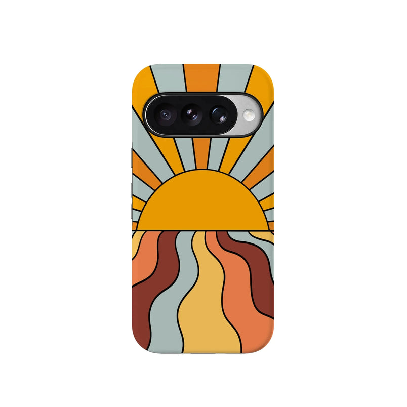 Shine On | Retro Sunset Case iPhone Case get.casely 