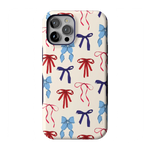 American Girlie | Red White & Blue Bows Case - iPhone 12 Pro