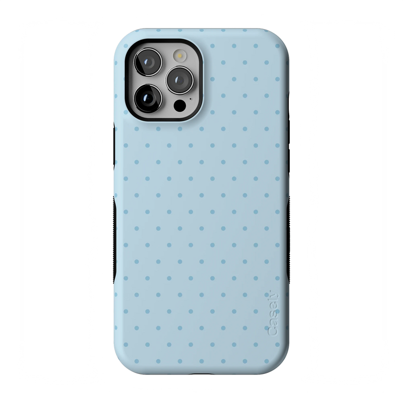 On the Dot | Blue Monochrome Polka Dot Case - iPhone 12 Pro