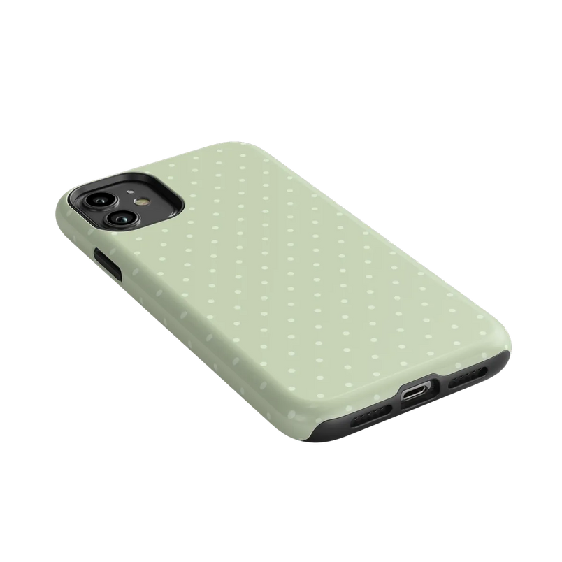 On the Dot | Green Polka Dot Case