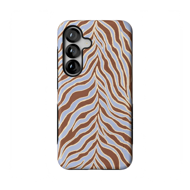 Untamed | Brown & Blue Zebra Case - Galaxy S25