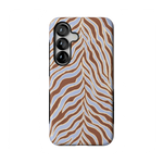 Untamed | Brown & Blue Zebra Case - Galaxy S25