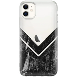 Sleek and Simple | Black Marble V Clear Case iPhone Case get.casely Classic iPhone 11 