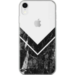Sleek and Simple | Black Marble V Clear Case iPhone Case get.casely Classic iPhone XR 