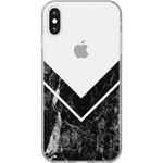 Sleek and Simple | Black Marble V Clear Case iPhone Case get.casely Classic iPhone X / XS 