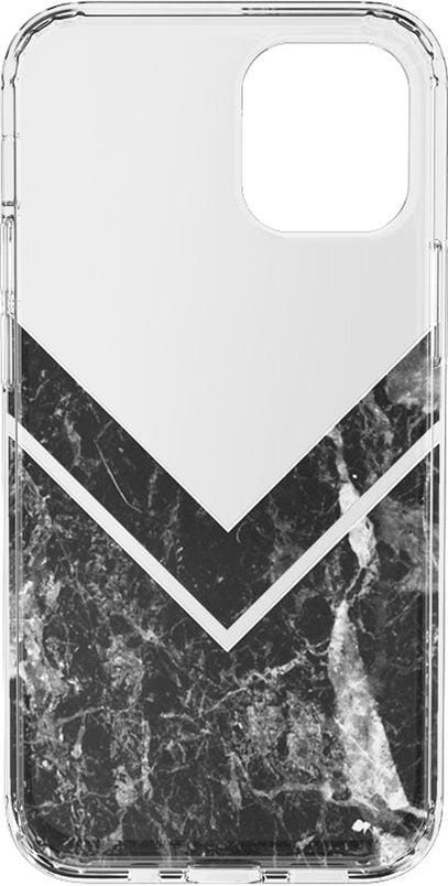 Sleek and Simple | Black Marble V Clear Case iPhone Case get.casely 