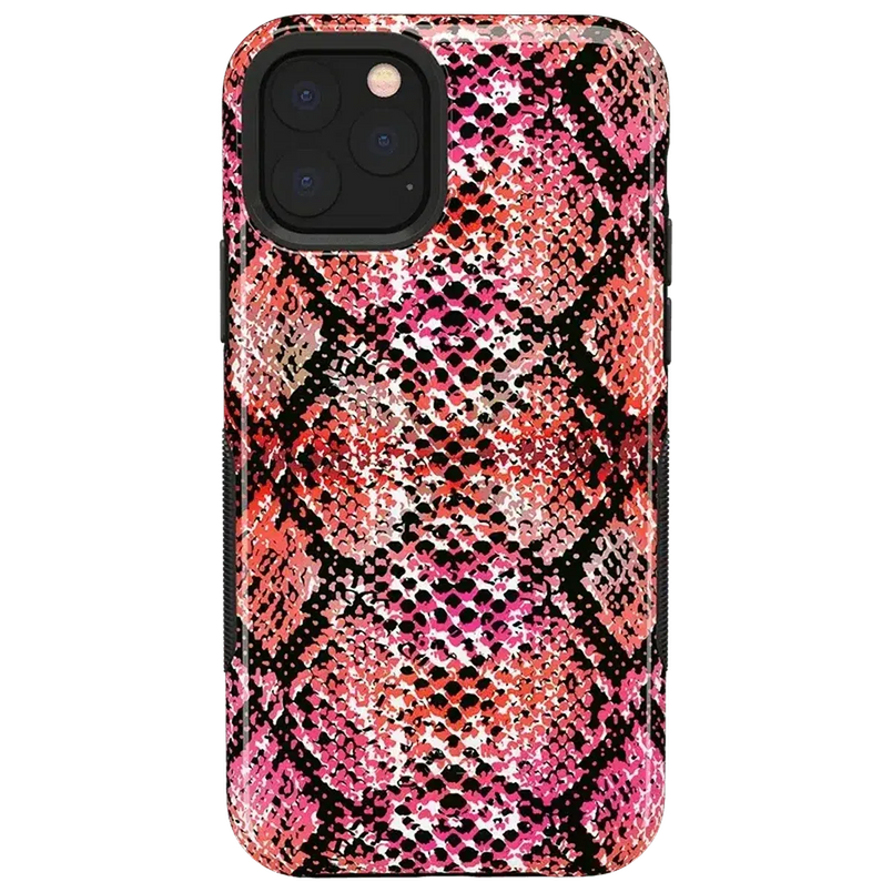 Snake Along | Red Snake Skin Case iPhone Case get.casely Bold iPhone 11 Pro Max 