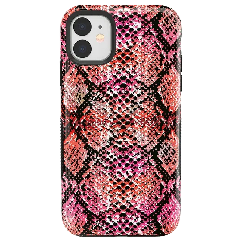 Snake Along | Red Snake Skin Case iPhone Case get.casely Bold iPhone 11 