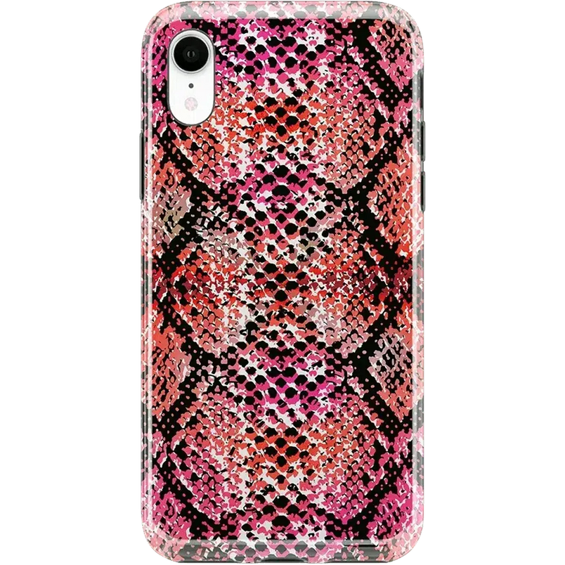 Snake Along | Red Snake Skin Case iPhone Case get.casely Classic iPhone XR 
