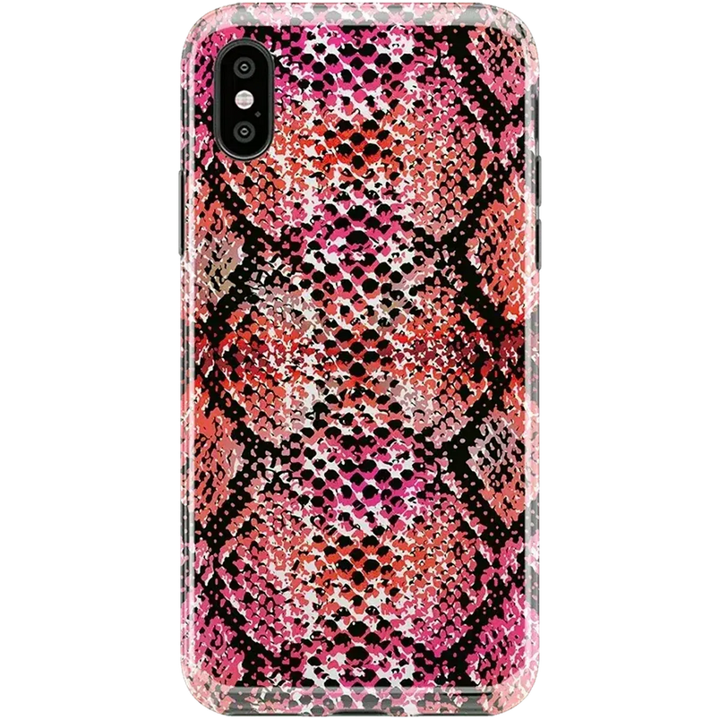 Snake Along | Red Snake Skin Case iPhone Case get.casely Classic iPhone XS Max 