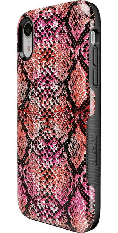 Snake Along | Red Snake Skin Case iPhone Case get.casely 