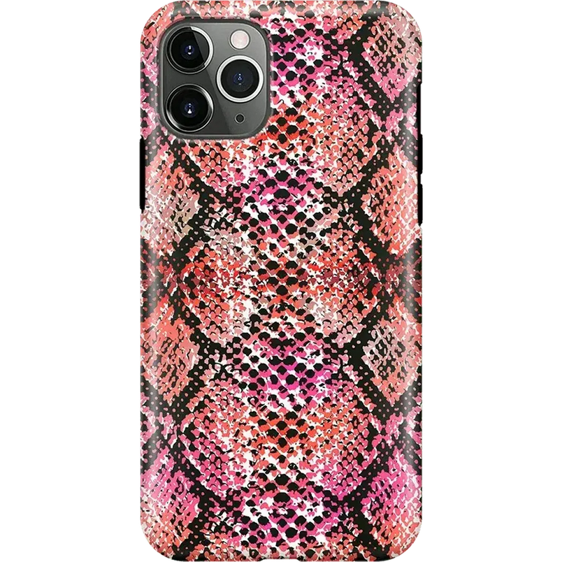 Snake Along | Red Snake Skin Case iPhone Case get.casely 