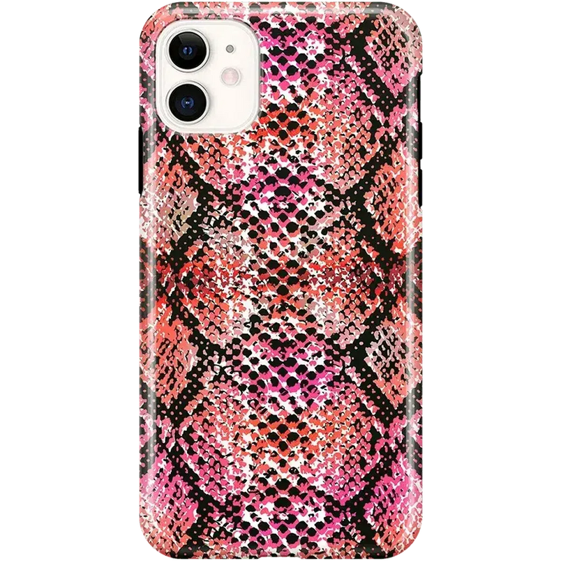 Snake Along | Red Snake Skin Case iPhone Case get.casely 
