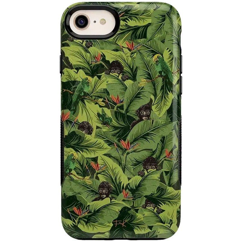 Sneaky Monkeys | Frida Kahlo Jungle Floral Case iPhone Case get.casely Bold iPhone SE (2020 & 2022) 