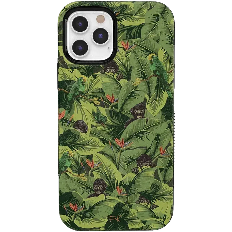 Sneaky Monkeys | Frida Kahlo Jungle Floral Case iPhone Case get.casely Bold + MagSafe® iPhone 12 Pro Max 