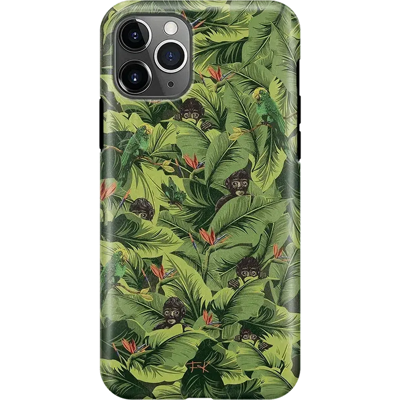 Sneaky Monkeys | Frida Kahlo Jungle Floral Case iPhone Case get.casely Classic iPhone 11 Pro Max 
