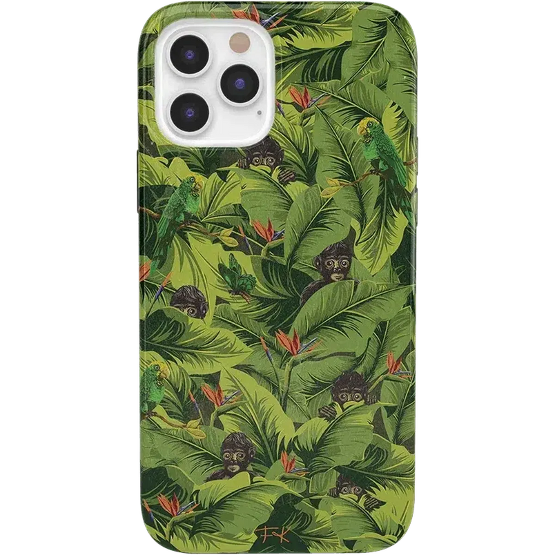Sneaky Monkeys | Frida Kahlo Jungle Floral Case iPhone Case get.casely Classic iPhone 12 Pro Max 