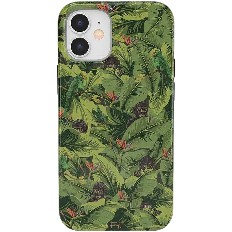 Sneaky Monkeys | Frida Kahlo Jungle Floral Case iPhone Case get.casely Classic iPhone 12 