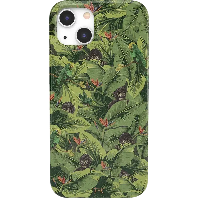 Sneaky Monkeys | Frida Kahlo Jungle Floral Case iPhone Case get.casely Classic iPhone 13 Mini 