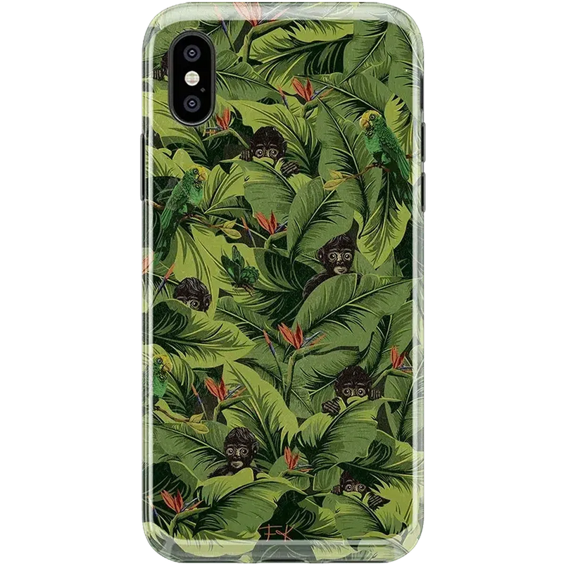 Sneaky Monkeys | Frida Kahlo Jungle Floral Case iPhone Case get.casely Classic iPhone XS Max 