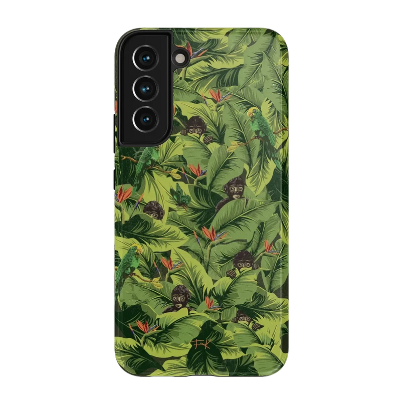 Sneaky Monkeys | Frida Kahlo Jungle Floral Case iPhone Case get.casely Essential Galaxy S24 Plus 