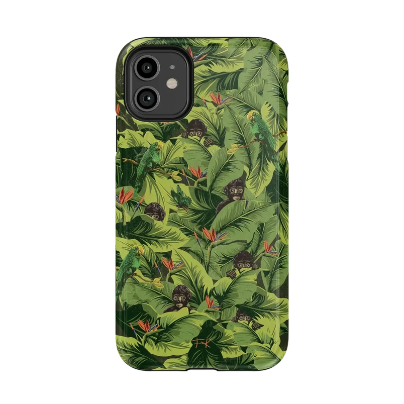 Sneaky Monkeys | Frida Kahlo Jungle Floral Case iPhone Case get.casely Essential iPhone 11 