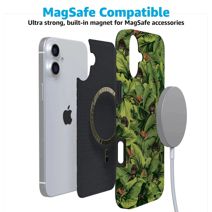 Sneaky Monkeys | Frida Kahlo Jungle Floral Case iPhone Case get.casely 