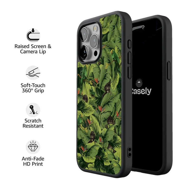 Sneaky Monkeys | Frida Kahlo Jungle Floral Case iPhone Case get.casely 
