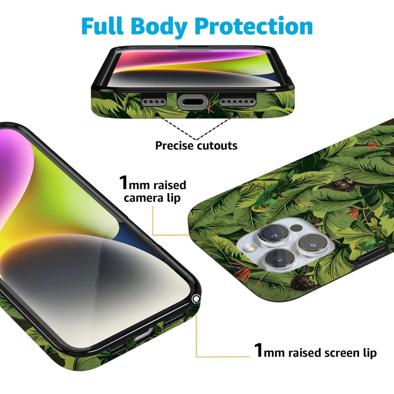 Sneaky Monkeys | Frida Kahlo Jungle Floral Case iPhone Case get.casely 