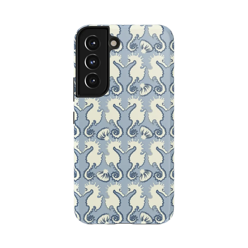 Seahorse Drift | Coastal Blues Case - Galaxy S22