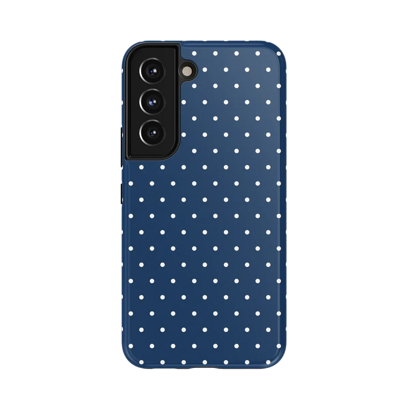 On the Dot | Navy Polka Dot Case