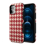 Scarlet Stitch | Red Houndstooth Case