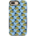Something's Fishy | Navy Blue & Yellow Fish Print Case iPhone Case get.casely Bold iPhone 6/7/8 Plus 