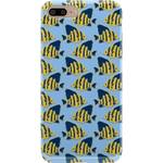 Something's Fishy | Navy Blue & Yellow Fish Print Case iPhone Case get.casely Classic iPhone 6/7/8 Plus 