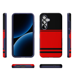 Storm Warning | Black & Red Stripes Case