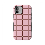 Uptown Gridlock | Pink Checkerboard Case