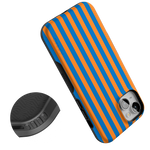 Go New York | Blue & Orange Stripes Case