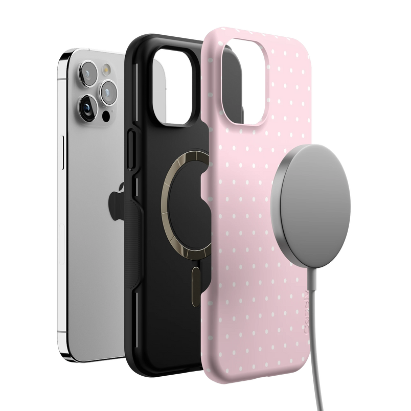 On the Dot | Pink & White Polka Dot Case
