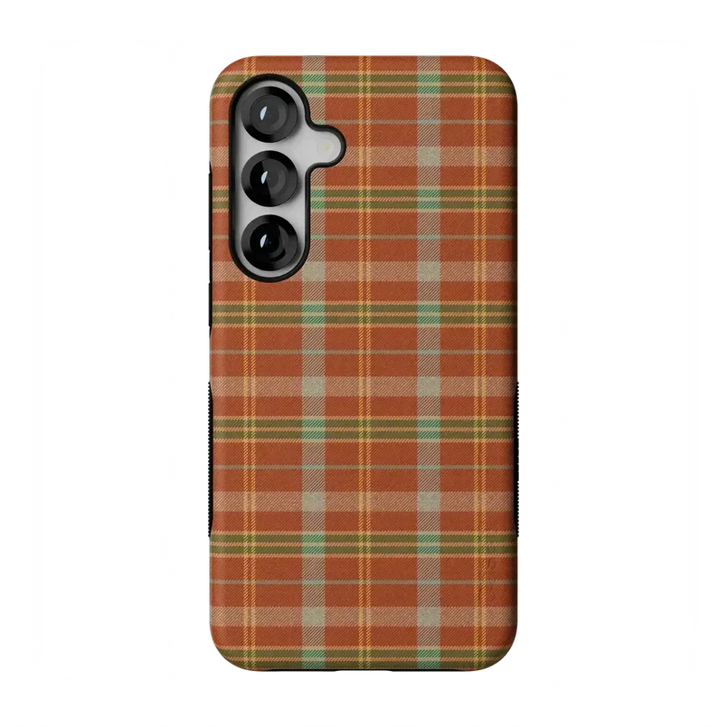 Spiced Chai | Fall Plaid Case Phone Case get.casely Bold Flex + MagSafe® Galaxy S25 Plus 