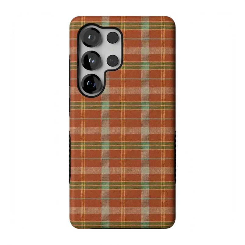 Spiced Chai | Fall Plaid Case Phone Case get.casely Bold Flex + MagSafe® Galaxy S26 Ultra 