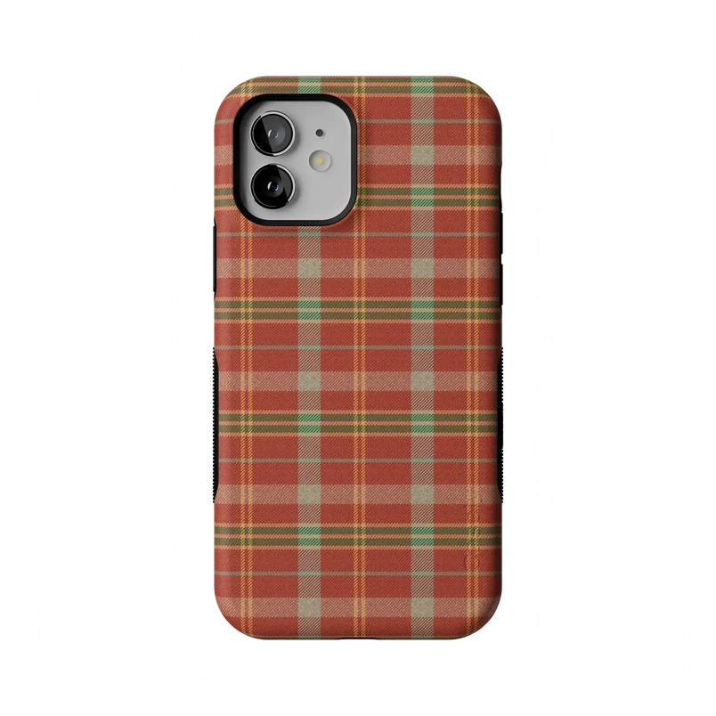 Spiced Chai | Fall Plaid Case Phone Case get.casely Bold Flex + MagSafe® iPhone 12 Mini 