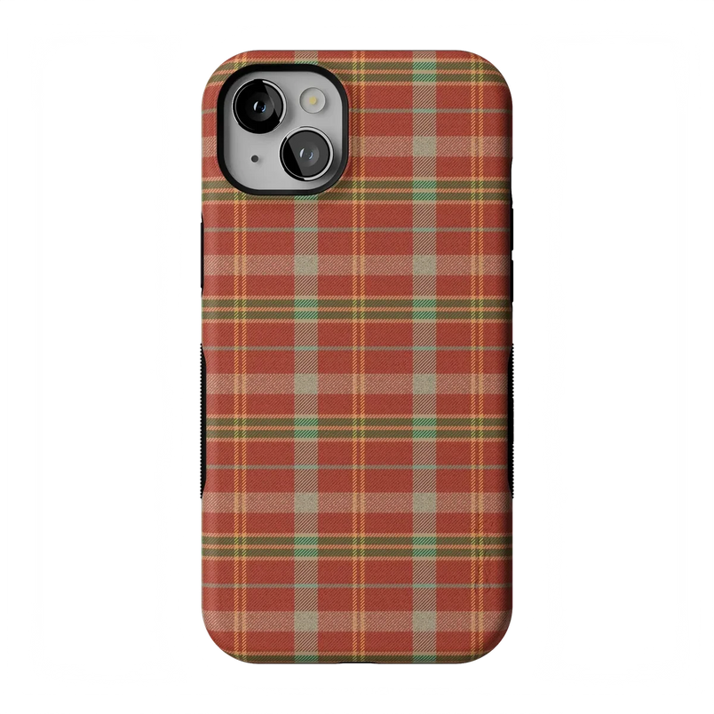 Spiced Chai | Fall Plaid Case Phone Case get.casely Bold Flex + MagSafe® iPhone 14 Plus 
