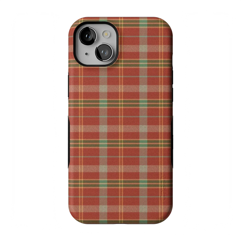Spiced Chai | Fall Plaid Case Phone Case get.casely Bold Flex + MagSafe® iPhone 15 Plus 
