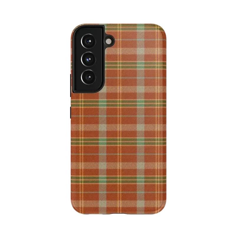 Spiced Chai | Fall Plaid Case Phone Case get.casely Essential Galaxy S22 