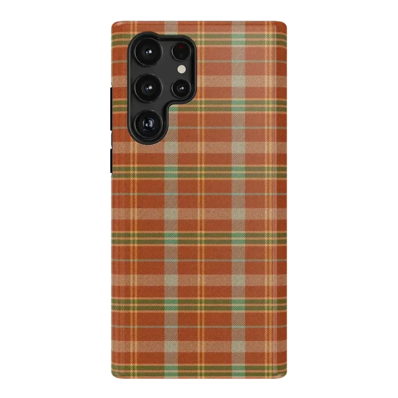 Spiced Chai | Fall Plaid Case Phone Case get.casely Essential Galaxy S22 Ultra 