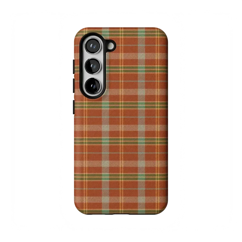 Spiced Chai | Fall Plaid Case Phone Case get.casely Essential Galaxy S23 