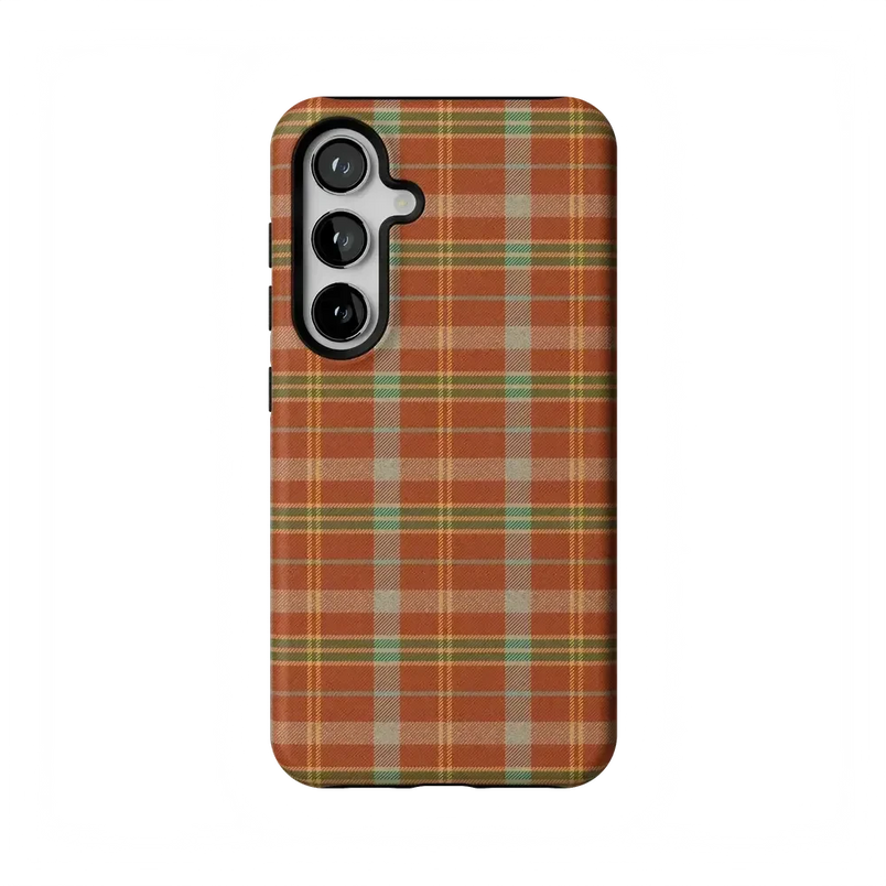 Spiced Chai | Fall Plaid Case Phone Case get.casely Essential Galaxy S24 